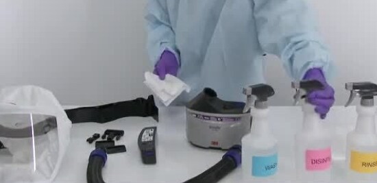 3M™ Versaflo™ TR-300+ Powered Air Turbo Unit – Cleaning and Disinfection
