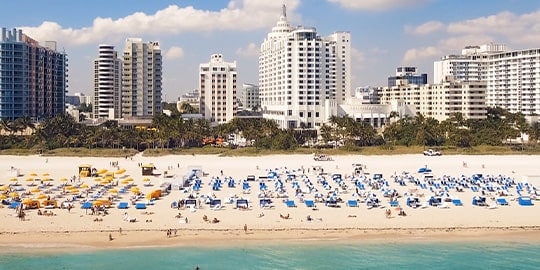 Miami Beach Hotel Skyline