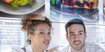 touch screen technology used at a commercial restaurant
