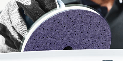 cubitron clean sheet roll on a festool vacuum sanding block
