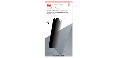close-up of a phone screen protector

