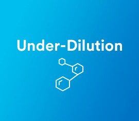 blue background with white text