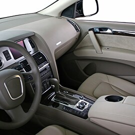 Installed interior car trim