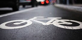 bike lane icon or symbol can help improve the safety of cyclists
