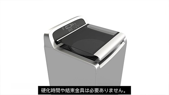A close-up of a washing machine
