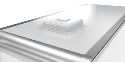 A close-up of a white object
