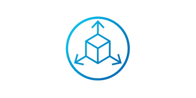 icon of a box with arrows pointing outward
