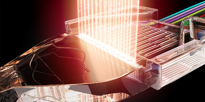 Image of 3M EBO ferrule design highlighting its efficiency in hyperscale applications.
