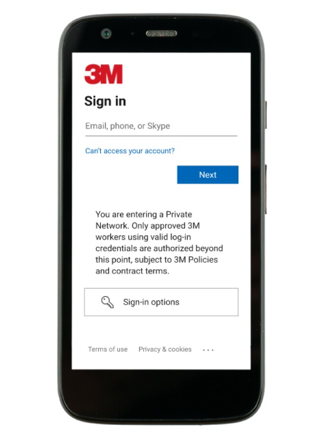 A smartphone displaying My 3M App.
