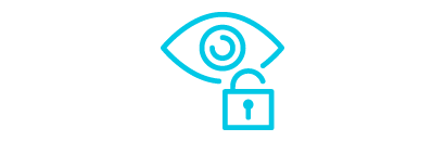 blue eye and a lock
