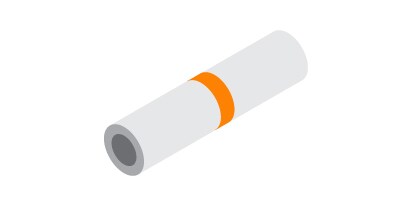 Example of a butt joint
