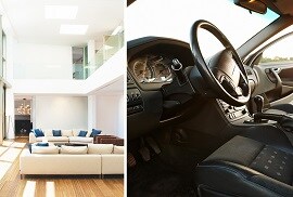 window film on residential homes and auto vehicles to protect security