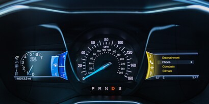 A close up of a speedometer
