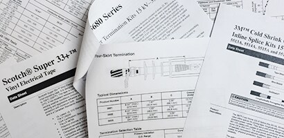 3M installation instructions and data sheets
