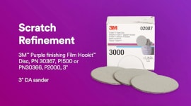 Refine micro scratches with 3M™ Trizact