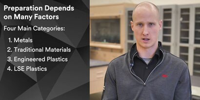 Video of Application Engineer explaining how to prepare a substrate.
