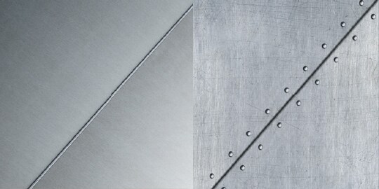 A close-up of a metal surface
