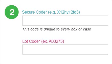 validate product secure code and lot code
