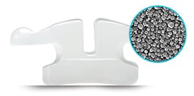 Clarity Advanced bracket profile closeup ceramic material

