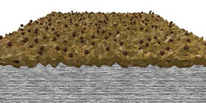 Example of a surface with no preparation, prior to bonding
