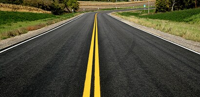 road markings by 3M can improve road visibility and increase safety in wet and dark conditions 
