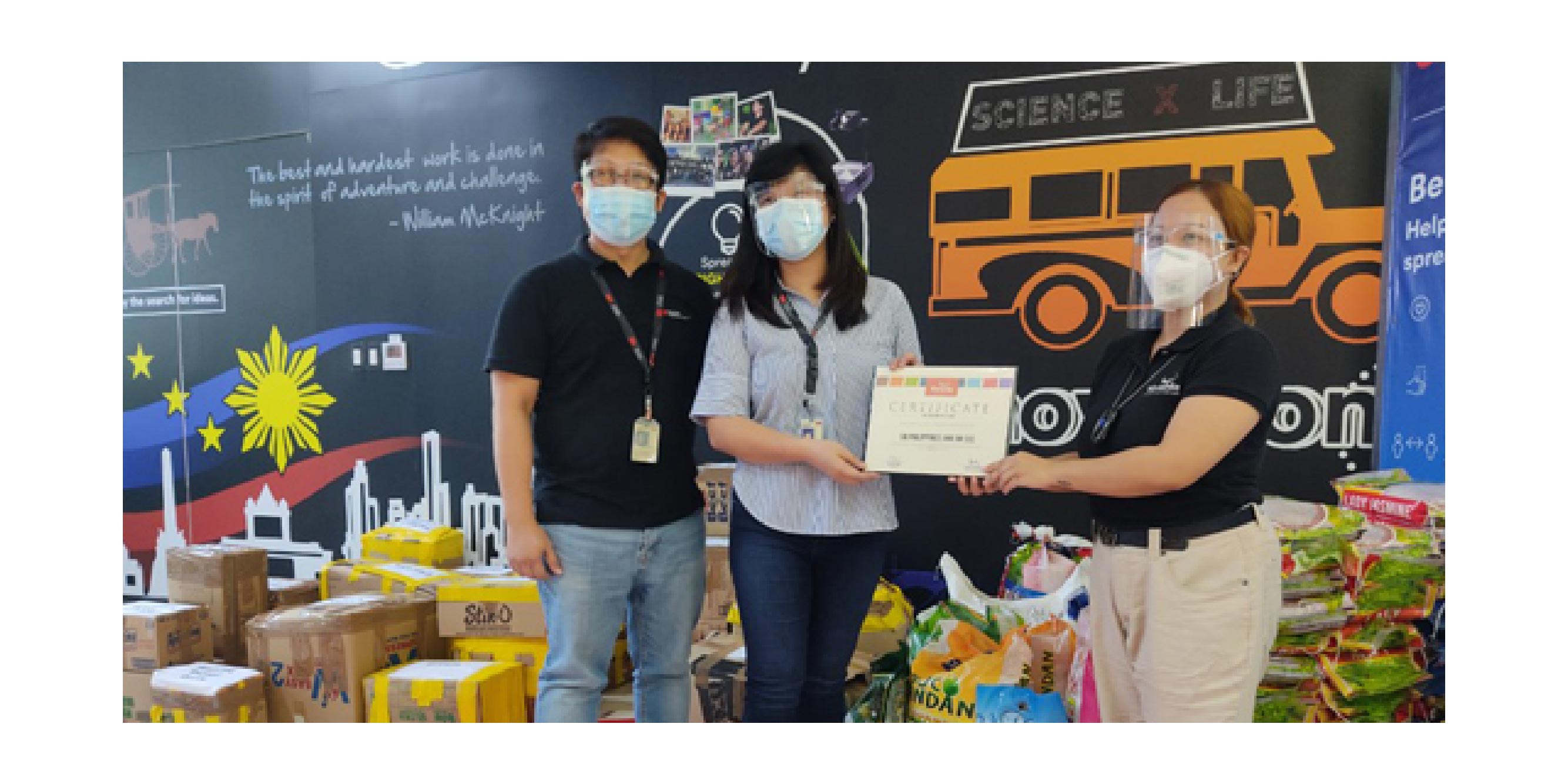 3M is one of the companies that donate to charity through programs like Virlanie Rice Up Challenge
