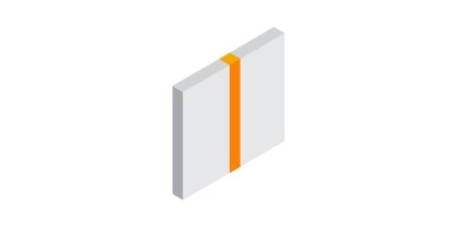 Example of a square butt joint
