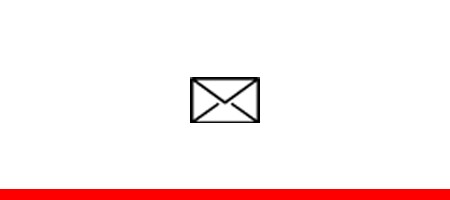 Mail icon on white background
