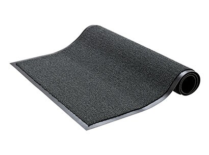 black carpet on a white background

