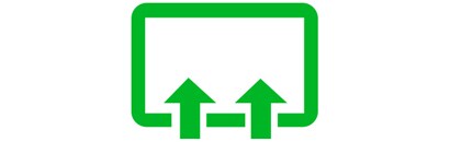 green arrows pointing up
