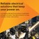 Brochure cover, inside an industrial plant