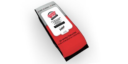 package of wipes on a white background
