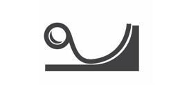 A black and white logo
