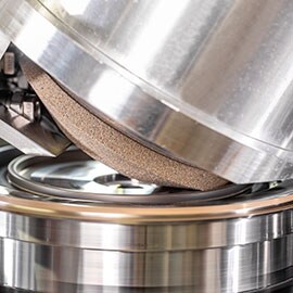 Dressing of a vitrified CBN grinding wheel