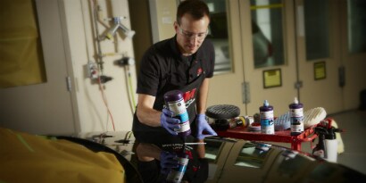 3m glazes being used in collision repair center

