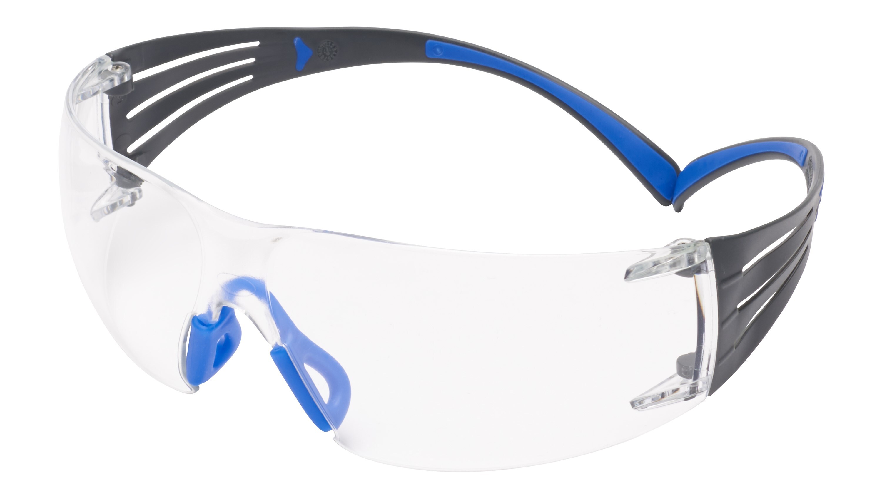 3M™ SecureFit™, SF401SGAF-BLU, Blue/Clear, Clear Scotchgard™ Protector Anti-Fog Coating Lens