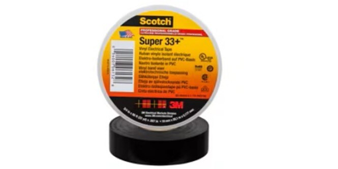 A roll of Scotch Super 33 Plus tape

