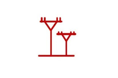 Icon of transmission towers and lines
