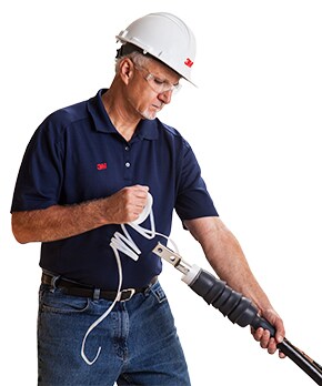 Man using Cold Shrink Technology