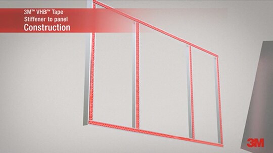 Using 3M™ VHB™ Tape Stiffener to Panel Application
