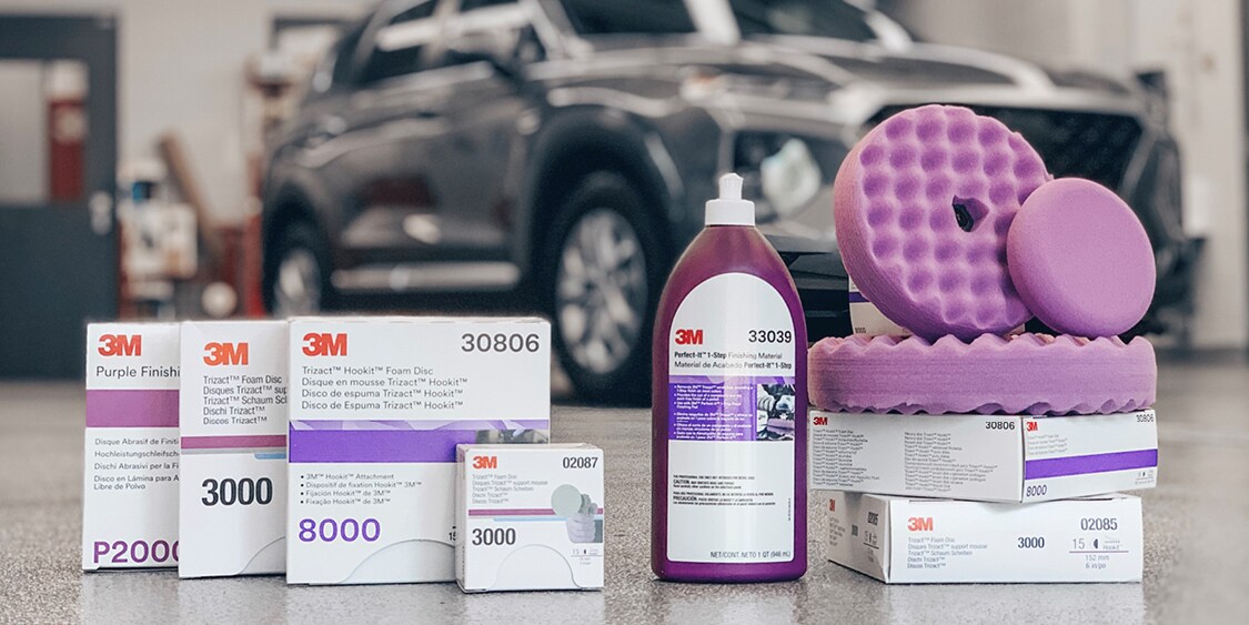 The Perfect-It 1-Step Paint Finishing System abrasives, finishing material, and  finishing pads
