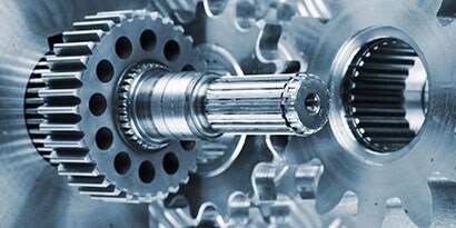 Various gears in motion
