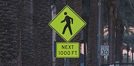 3M traffic signs for mid-block crosswalks

