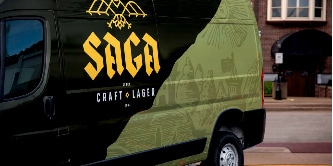 3M van graphics on a Black and Green Van
